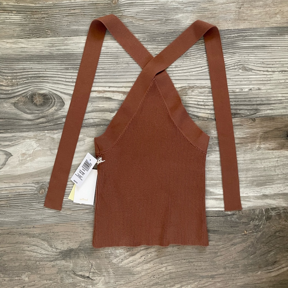 NWT Aritzia Wilfred Cayenne Knit Halter